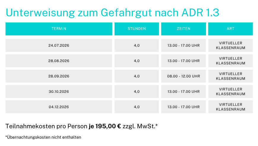 Gefahrgut ADR