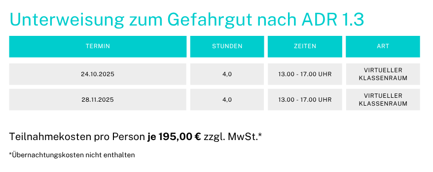 Gefahrgut ADR