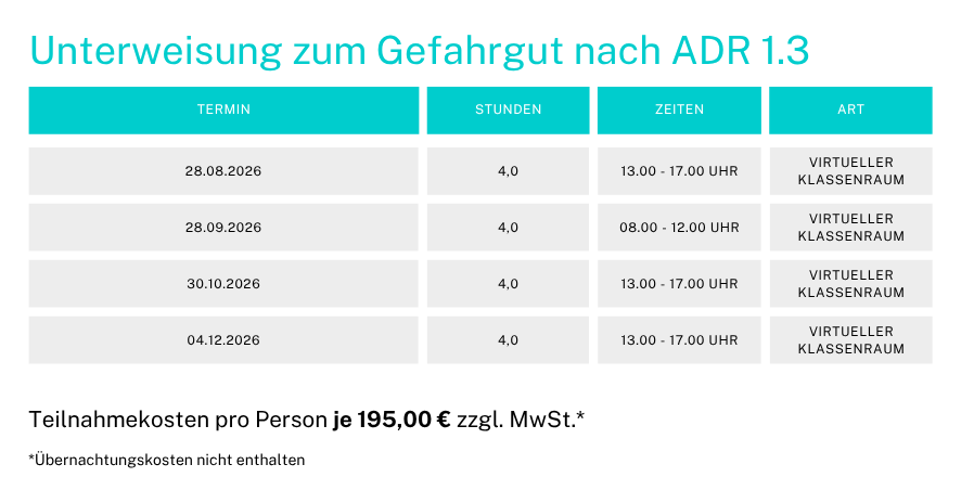 Gefahrgut ADR