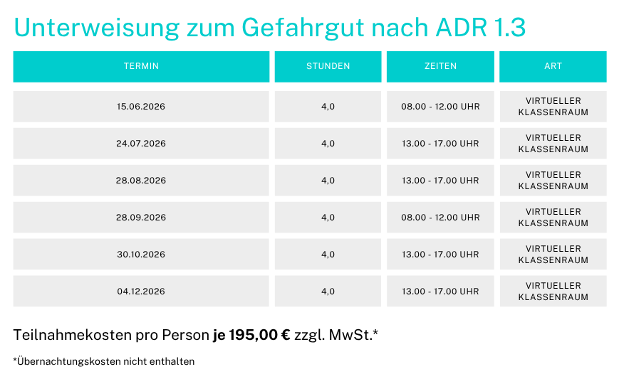Gefahrgut ADR